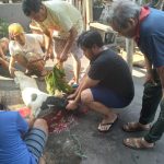 Warga RT 013 – RW 05 Kel . Serdang Gotong Royong Potong Hewan Kurban