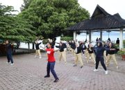 Ketua Korcab I DJA I Antar Keberangkatan Ketua Cabang 4 Gabungan Jalasenastri Mabesal