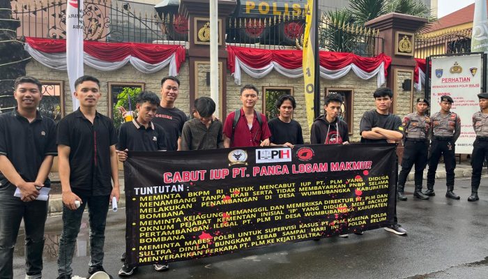 PT. PLM Bebas Menambang Tanpa Izin, Format-Sultra Desak BKPM RI Dan Mabes Polri Cabut IUP Dan Tangkap Dirut serta Oknum Pem Backup