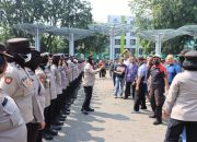 Polres Metro Bekasi Kota Gelar Latihan Sispam Kota Pra Operasi Mantap Praja Jaya 2024 untuk Pilkada