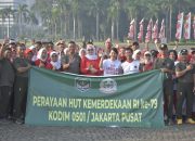 Meriahkan HUT RI Ke 79 Kodim 0501/JP Laksanakan Olahraga Bersama Dan Gelar 10 Perlombaan Seru di Monas