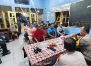 Ngopi Kamtibmas Polsek Koja di Pos Satkamling Kantor Sekretariat RW 05 Kelurahan Tugu Utara