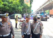 Sat Lantas Polres Metro Jakut Berikan Himbauan Kamseltibcar dalam Operasi Zebra Jaya 2024