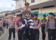 Ada Tangisan Ibu Bhayangkari, Pisah Sambut Kapolrestabes Medan Dari Kombes Teddy Marbun Kepada Kombes Gidion Setyawan 
