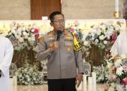 Minggu Kasih Kapolres Metro Jakut Monitoring dan Pengamanan di Gereja Katolik Regina Caeli