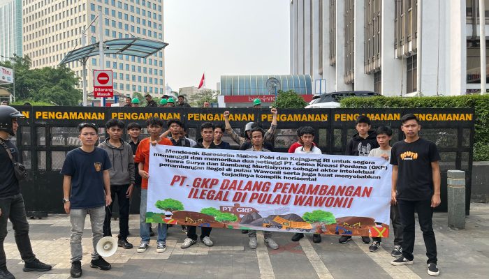 PT. GKP tak Hiraukan Putusan MK dan Masih Beraktivitas, Lembaga HP21N dan KOMANDO Geruduk Gedung Harita Group Minta PT. GKP Angkat Kaki Dari Pulau Wawonii