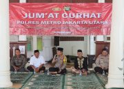 Sholat Jumat dan Jumat Curhat Kapolres Metro Jakarta Utara Di Masjid Al – Alam Marunda Cilincing