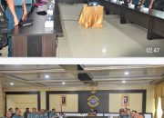 Danlantamal I Beserta PJU Ikuti Pengarahan Pangkoarmada I Secara Vicon