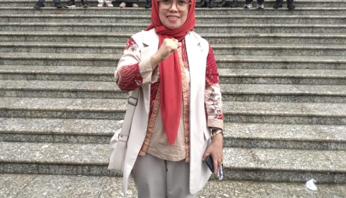 Hj.Darma S.S.I.M.H Kordiv SDM BAWASLU Sultra Hadiri sidang Lanjutan perselisihan Hasil Pemilihan Umum 2024