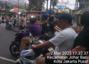 Bhabinkamtibmas Johar Baru Lakukan Pemantauan Ngabuburit