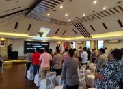 Wakapolres Metro Jakarta Utara Ibadah Kebaktian di Aula Wira Satya Polres Metro Jakarta Utara