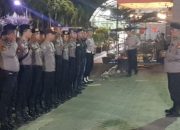 Apel dan Pengecekan Personel Pos Pam Operasi Ketupat Jaya 2025 di Stasiun Gambir