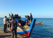 Wujud Sinergitas TNI-Polri dan Pemerintah Daerah, Lanal Dabo Singkep Gelar Pengamanan Bersama di Desa Wisata Pulau Berhala