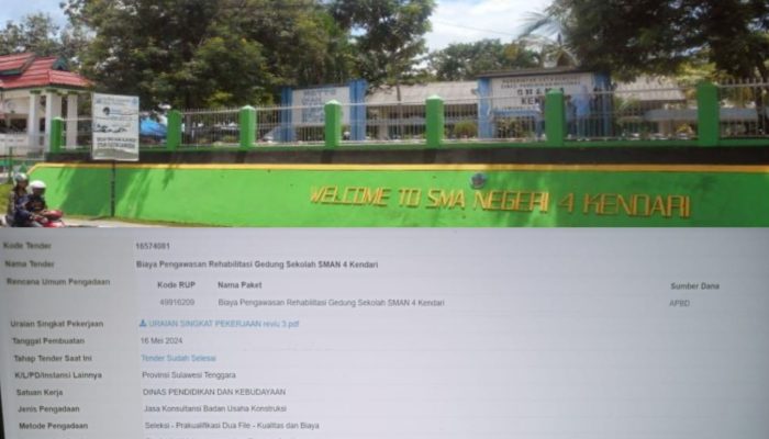 Mahasiswa Soroti Dugaan Penyimpangan Dana Rehabilitasi SMAN 4 Kendari, Begini Kata Kepala Sekolah