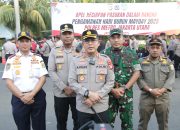Polres Jakarta Utara, Apel Kesiapan Pasukan Dan Tactical Wall Game Dalam Rangka Pengamanan Hari Buruh Mayday 2025.