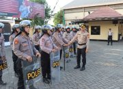 “Tingkatkan Kemampuan Personel, Polres Pelabuhan Tanjung Priok Gelar Latihan Dalmas dan Pemadaman Api”