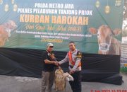 Hari Raya Idul Adha 1446 H. Polres Pelabuhan Tanjung Priok Berbagi Hewan Kurban