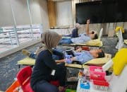 SERIKAT PEKERJA PAMA PERINGATI HUT KE-25 DENGAN GELAR DONOR DARAH DI KANTOR PUSAT JAKARTA