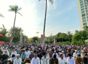 Pelaksanaan Sholat Idul Adha di Stone Area Symphony of The Sea, Ancol