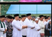 Sholat Idul Adha 1446 H/2025 M, Danlanal Bintan di Desa Pangkil Teluk Bintan Bersama Bupati Bintan dan Masyarakat