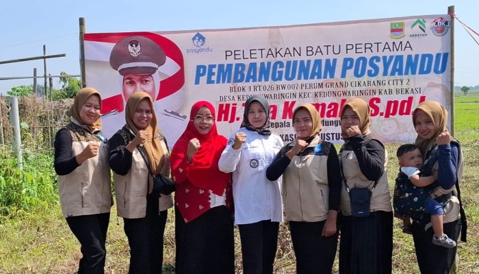 Perluas Layanan Kesehatan, Pemdes Kedungwaringin Bangun Posyandu Flamboyan 11